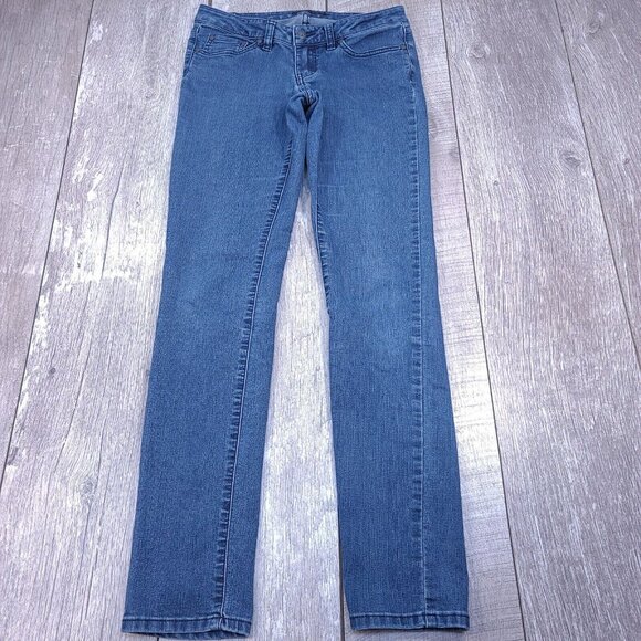 Prana Breathe Womens Kara Jeans Size 2 Blue Wash Low Rise Narrow Straight Pants - Picture 4 of 9